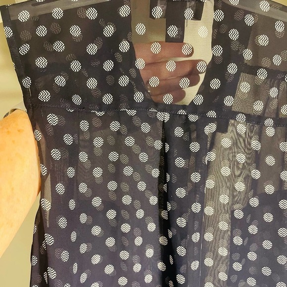 AB Studio Translucent polka dot top, dress up or down - Picture 4 of 7